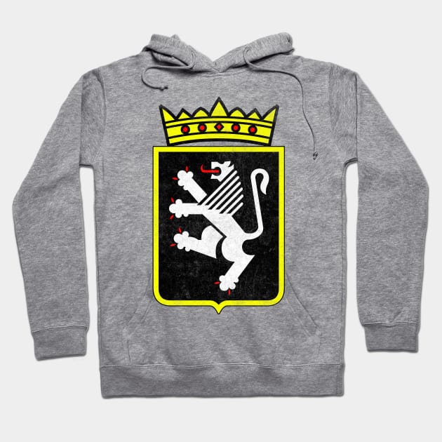 Valle d'Aosta Italia / Italy Region Coat of Arms / Vintage Look Hoodie by DankFutura